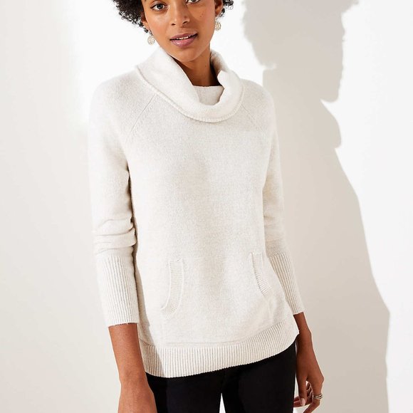NWT LOFT TURTLENECK POCKET SWEATER - Picture 1 of 7